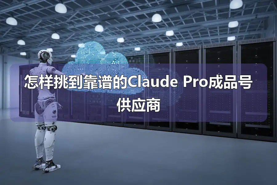 怎样挑到靠谱的Claude Pro成品号供应商